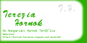 terezia hornok business card